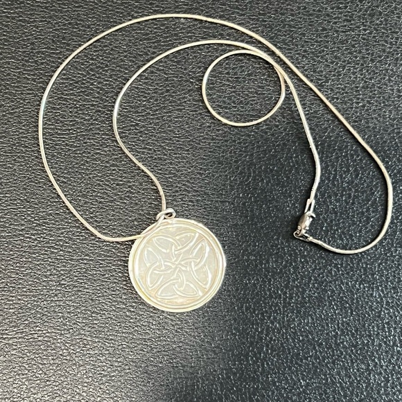 Sterling Silver Celtic Pendant Necklace - Picture 4 of 8